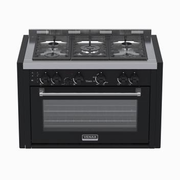 Fogão 5 Bocas de Embutir Venax Temis Preto - 110v - 25988
