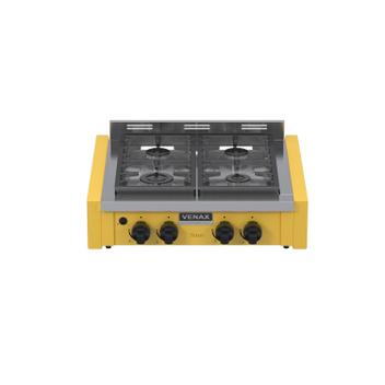 Fogão 4 Bocas de Embutir Venax Temis de Mesa Amarelo - Bivolt - 34219