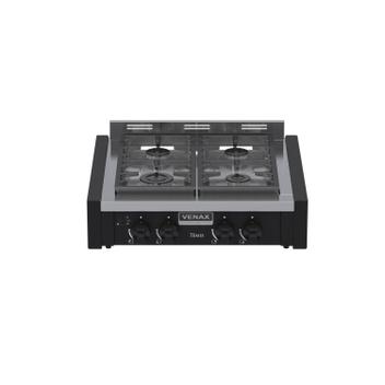 Fogão 4 Bocas de Embutir Venax Temis de Mesa Preto - Bivolt - 34248