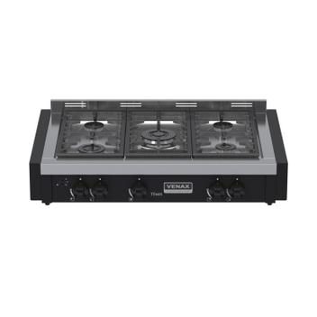 Fogão 5 Bocas de Embutir Venax Temis de Mesa Preto - Bivolt - 34255