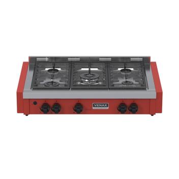 Fogão 5 Bocas de Embutir Venax Temis de Mesa Vermelho - Bivolt - 34257