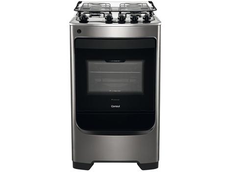 Fogão a Gás de Piso 4 Bocas com Acendimento Automático Consul - CFO4NAR - Fogão 4 Bocas - Magazine Promosam