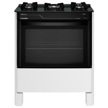 Fogão 5 Bocas Esmaltec Pérola Glass Branco Mesa em Vidro - Bivolt - 5115