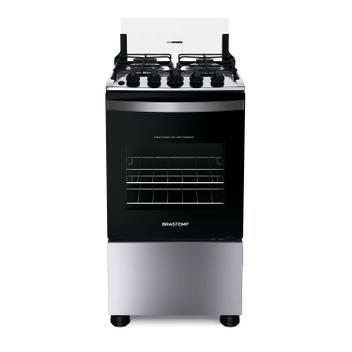 Fogão 4 Bocas Brastemp Inox - Bivolt - Bfo4nbruna