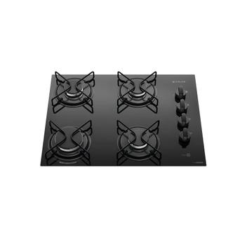 Fogão Cooktop 4 Bocas Mesa Vidro Atlas Agile Up Preto Bivolt