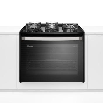 Fogão 5 Bocas de Embutir Electrolux Experience Perfectcook360 Preto Mesa em Vidro - 110v - Fe5eb