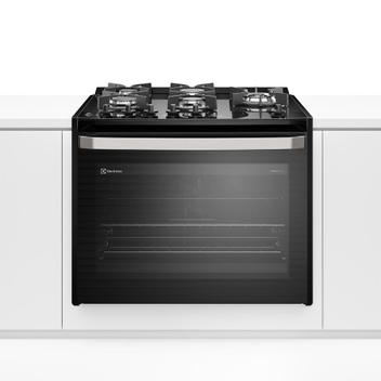 Fogão 5 Bocas de Embutir Electrolux Experience Perfectcook360 Preto Mesa em Vidro - 220v - Fe5eb