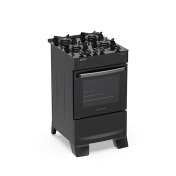 Fogão 4 Bocas Atlas Atenas Glass Preto Mesa em Vidro - Bivolt - 300002114