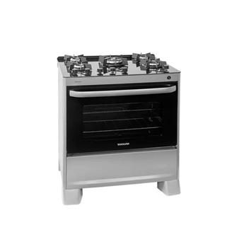 Fogão 5 Bocas Suggar Master Grill Prata Mesa em Vidro - 110v - Fgvmtg511prix