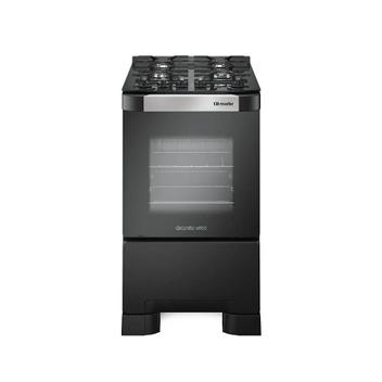 Fogão 4 Bocas Mueller Decorato Vetro G3 Preto Mesa em Vidro - Bivolt - 601230050