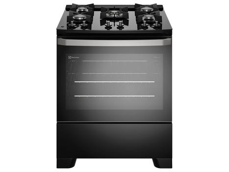 Fogão Electrolux 5 Bocas Efficient com PerfectCook Preto FE5GB - Fogão 5 Bocas - Magazine Dopechinchou