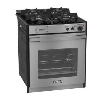 Fogão 4 Bocas de Embutir Venax Gaudi Platinum Vitreo Inox Mesa em Vidro - 220v - Gdpmv451