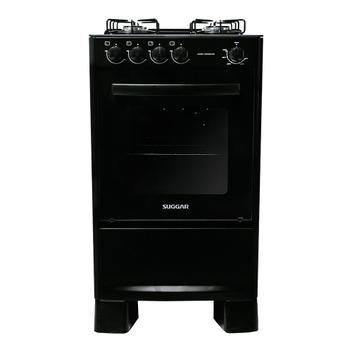 Fogão 4 Bocas Suggar Cook Essence Preto Mesa em Vidro - Bivolt - Fgvcge410pt