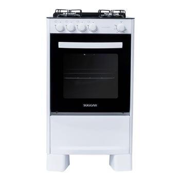 Fogão 4 Bocas Suggar Cook Essence Branco Mesa em Vidro - Bivolt - Fgvcge410br