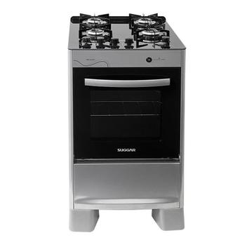 Fogão Suggar Neo Glass 4 Queimadores Prata Bivolt Fgvng410prix - Fogão 4 Bocas - Magazine Promosam