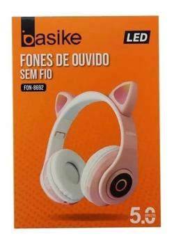 Fone de Ouvido Sem Fio Bluetooth Orelha de Gatinho Led Tik-Tok - Basike -  Fone de Ouvido Bluetooth - Magazine Luiza