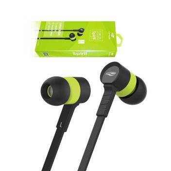 Fone de Ouvido Intra-auricular Spirit Preto e Verde C3tech Ep-05bgn