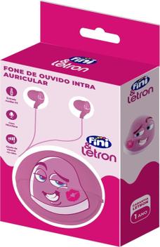 Fone de Ouvido Beijo Fini Com Fio Letron 10010325