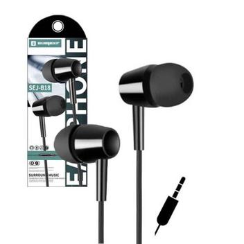 Fone de Ouvido Preto Sumexr Sej-b18