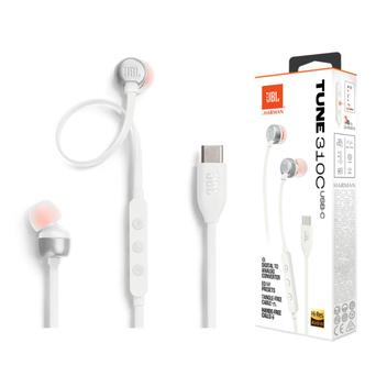 Fone de Ouvido JBL TUNE 310C com fio Microfone integrado USB-C