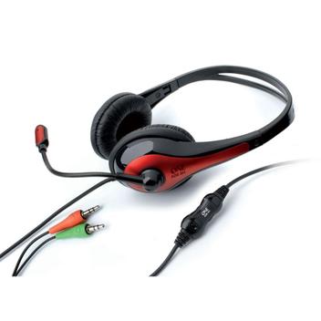 Fone de Ouvido Headset Gamer Com Controle Vermelho One For All Sv5341