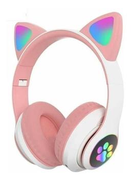 Fone de Ouvido Headset Bluetooth Orelha de Gato Hmaston Stn-28