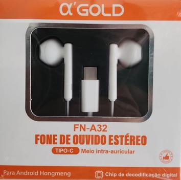 Fone de Ouvido Tipo C Agold Fn-a32