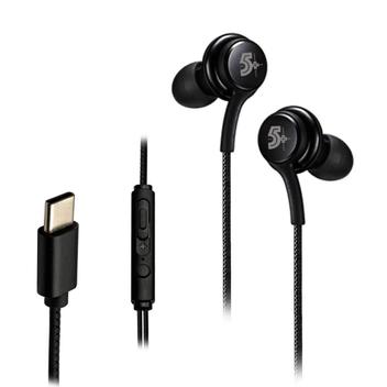 Fone de Ouvido Preto 5+ Mp-40c