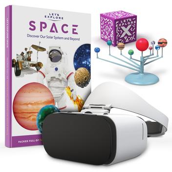 Fone de ouvido VR Let's Explore SPACE para crianças com caixa de ...