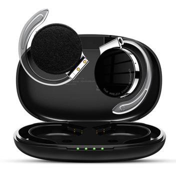 Fones de ouvido sem fio de ouvido aberto Luisport F2-Black com Noise ...