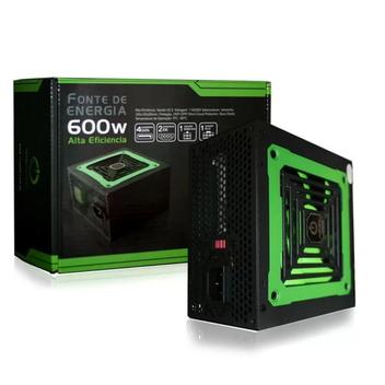 FONTE DE ALIMENTACAO 600W ATX - 110/220V