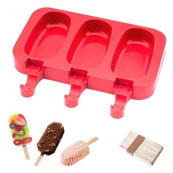 Forma de Silicone Molde para Fazer Picolé com 50 Palitos - MRS - Forma ...
