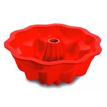 Forma de Silicone para Bolo 25,5cm Vermelha SLCN-005VM - Hauskraft ...