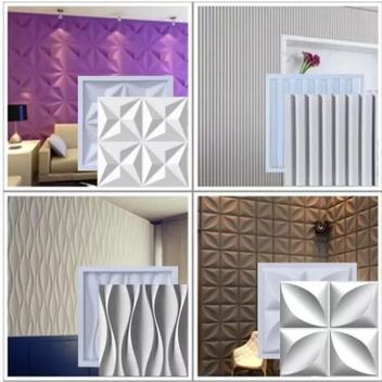 Formas Moldes De Placas Gesso 3D Cimentícias Kit Abs - Si Plástic ...