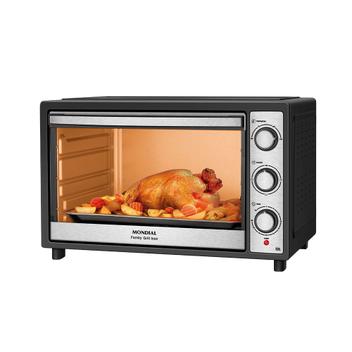 Forno 52l Mondial Preto/inox - Elétrico - Family Grill - 220v - Frn-52-bi