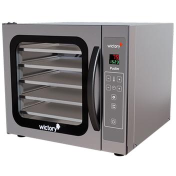 Forno Elétrico 60 Litros Para Pudim Industrial Vapor 5 Esteiras Wictory ...