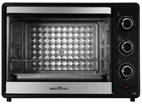 Forno 40l Britânia Preto - Elétrico - 110v - Bfe45pi