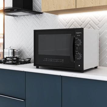 Forno 60l Fogatti Preto/branco - Elétrico - Top - 110v