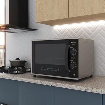 Forno 60l Nardelli Preto/titânio - Elétrico - Top - 110v