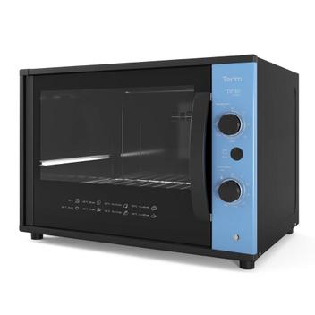 Forno 60l Terim Preto - Elétrico - Top Collor Azul - 220v