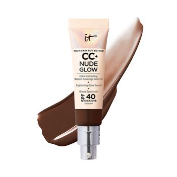 Foundation IT Cosmetics CC+ Nude Glow Deep Mocha 32 ml com SPF40 - CC