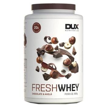 Fresh Whey Isolado Hidro Chocolate 900G Luva Adaptogen Dux - Dux