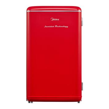 Geladeira/refrigerador 93 Litros 1 Porta Vermelho Retrô - Midea - Bivolt - Mdrd142rtd323