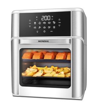 Fritadeira Air Fryer Forno Oven 12L Mondial Branco Inox 2000W AFON12LWI - Fritadeira sem Óleo / Air Fryer