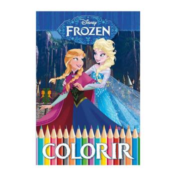 Frozen Disney - Colorir Volume 1 - Livro de Colorir + 5 lindos pares de ...