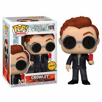 Funko pop belas maldicoes (good omens) - crowley com sorvete 1078
