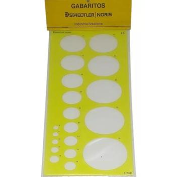Gabarito Desenho Elipses Staedtler Trident - Gabarito para Desenho ...