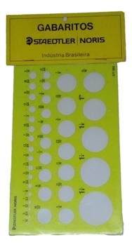 Gabarito Staedtler Desenho Círculos Em Polegadas Trident - Gabarito ...