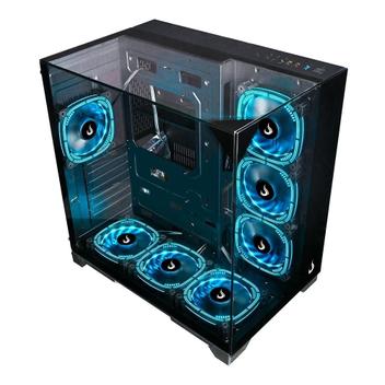Gabinete Gamer Rise Mode Galaxy Full Glass, Mid Tower, ATX, Lateral e ...