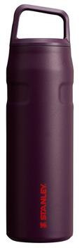 Garrafa Stanley IceFlow 710ml de ameixa isolada em aço inoxidável